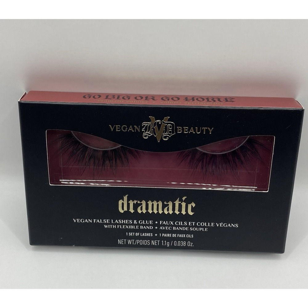 KVD Beauty Kat Von D Go Big or Go Home Vegan Dramatic False Lashes & Glue Black